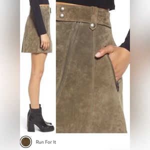 NWT BLANKNYC Zip Suede Miniskirt 30” NWT (11/25 (FINAL PRICE)
